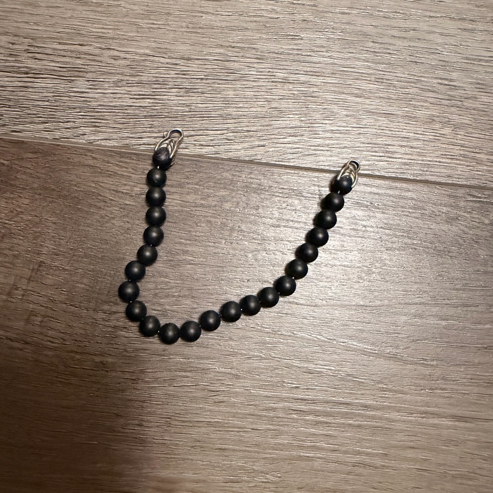 David Yurman Black Beaded Bracelet